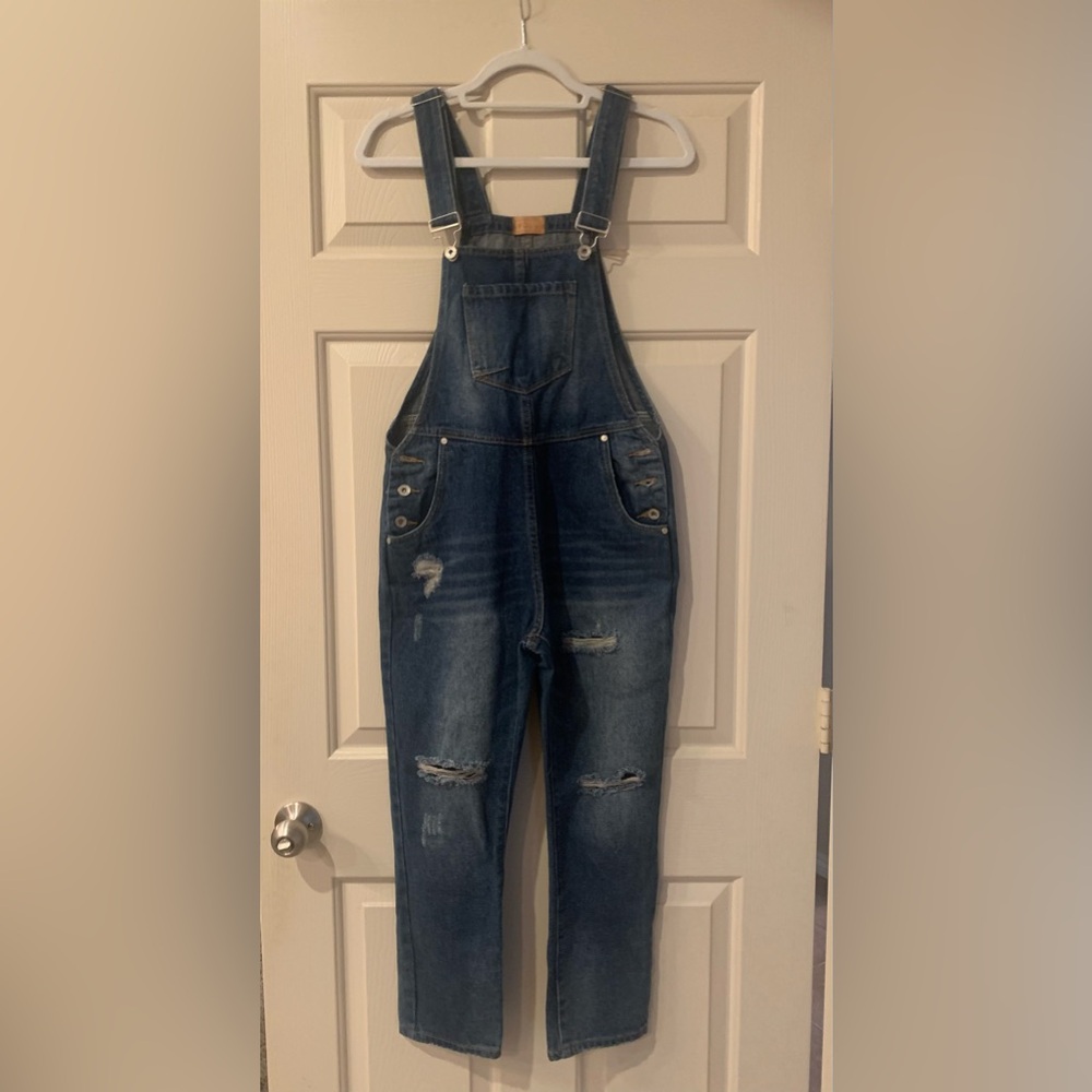 POL -Distressed Overalls